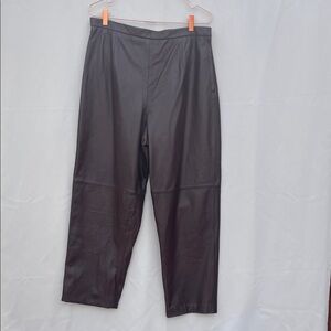 NWT‎ Vintage Terry Lewis Classic Luxuries Women’s Leather Pants, 16P, Brown.